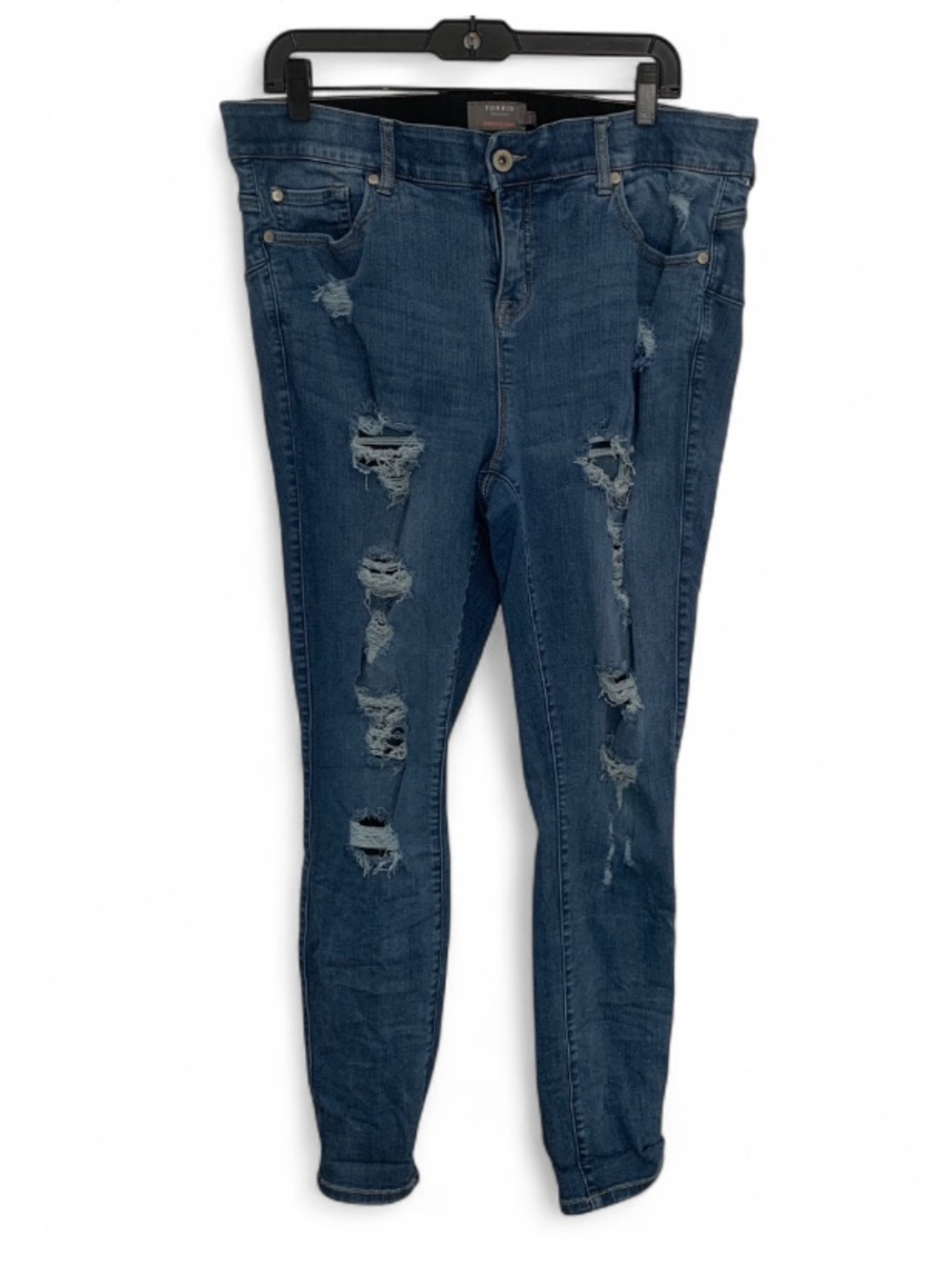 Torrid Bombshell Skinny Distressed Jeans
